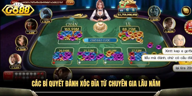 Bí quyết đánh xóc đĩa chia sẻ từ những người chơi kỳ cựu