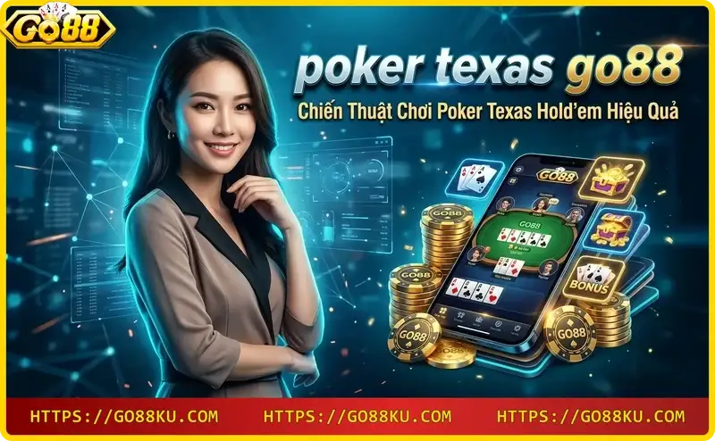 Chiến thuật đặt cược trong poker Texas Hold'em Go88