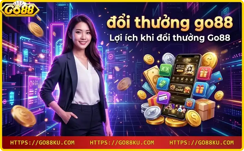 Lợi ích đổi thưởng Go88: nhận tiền mặt nhanh chóng và an toàn