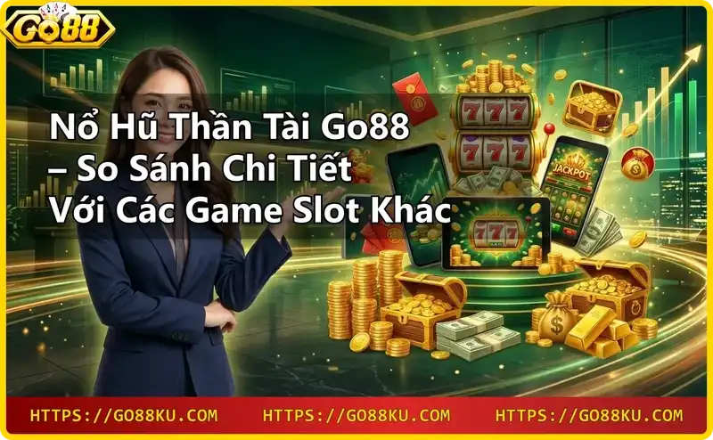 Tượng thần tài vàng với jackpot trong game nổ hũ Go88